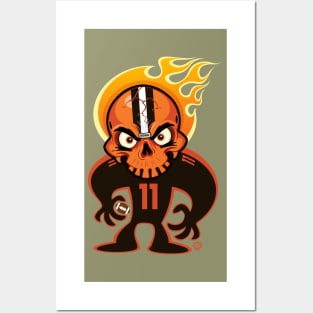 Go Browns SkullyDawg 11 Posters and Art